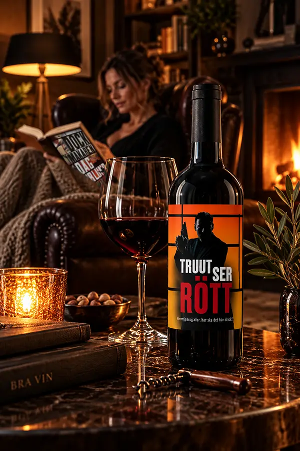 Truut ser rött - Äntligen är Ewert Truuts eget rödvin här – något att njuta av under mörka kvällar, kanske just när du läser eller lyssnar. Truut ser rött - Äntligen är Ewert Truuts eget rödvin här – något att njuta av under mörka kvällar, kanske just när du läser eller lyssnar.
